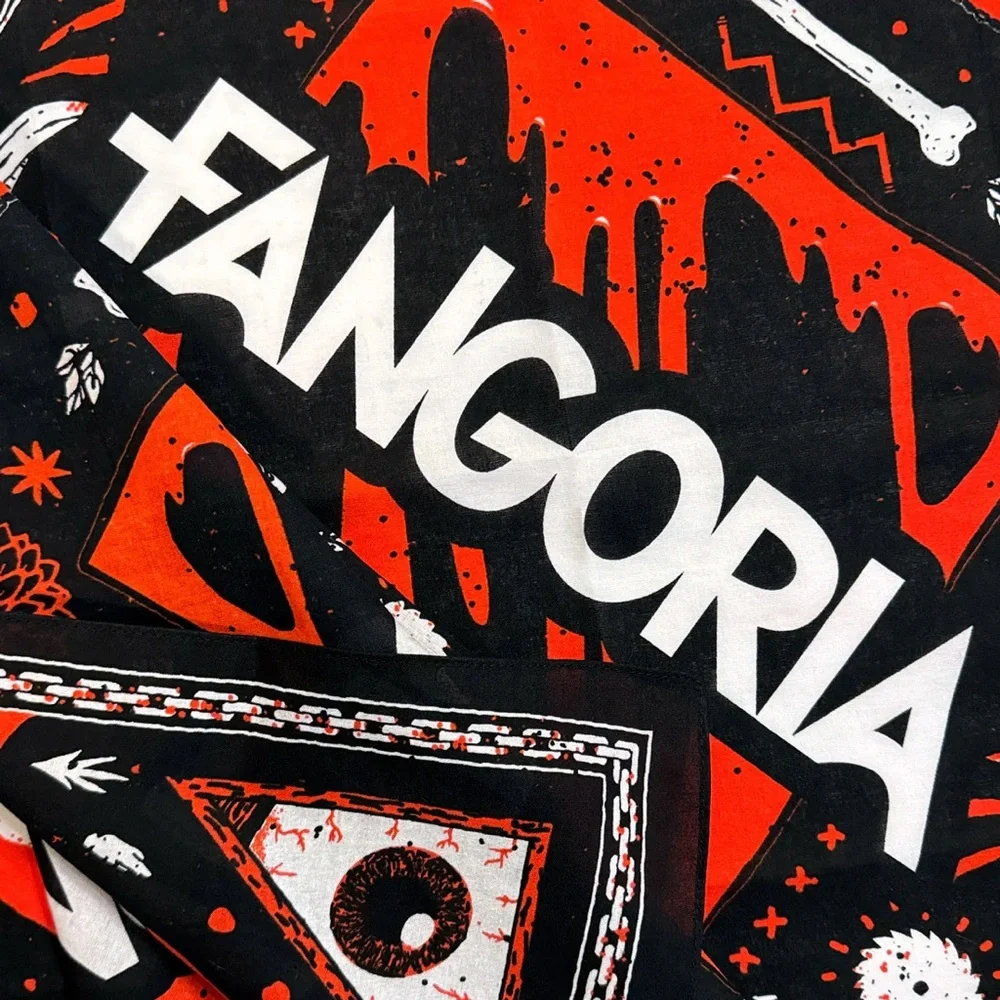 Fangoria Red and Black Bandana